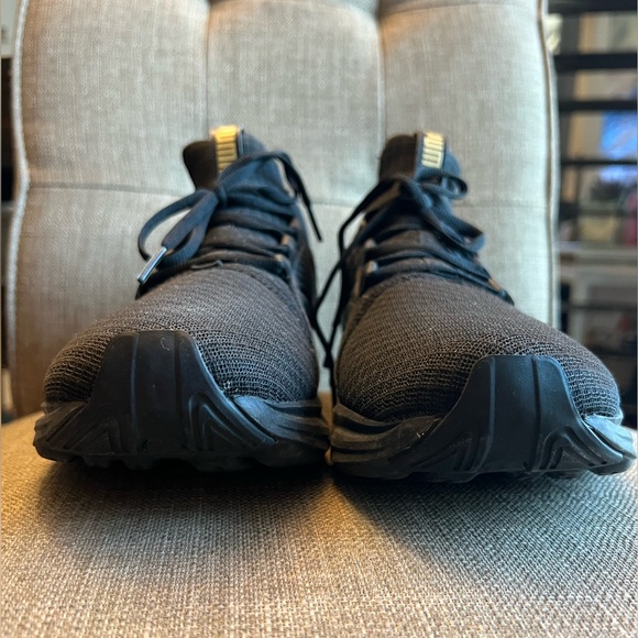 Puma Enzo Mesh Running Shoes Black Gold Women’s 10 Sneakers - Picture 4 of 11